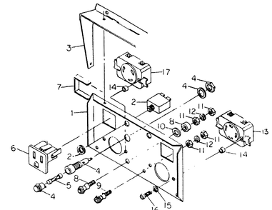 Panel Manual Start Units No. 62002 Diagram and Parts List for 8751-1-G4050  Briggs and Stratton Generator